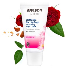 Weleda Разглаживающий ночной крем, 30 мл (Weleda, Розовая линия)