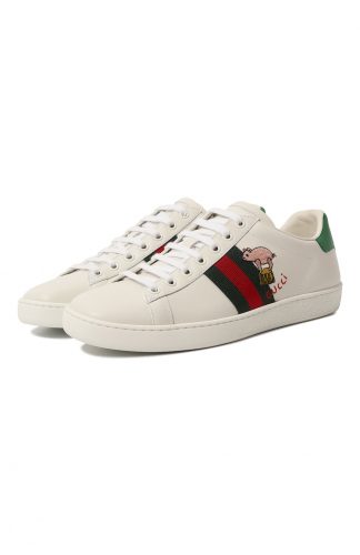 Кожаные кеды New Ace Gucci